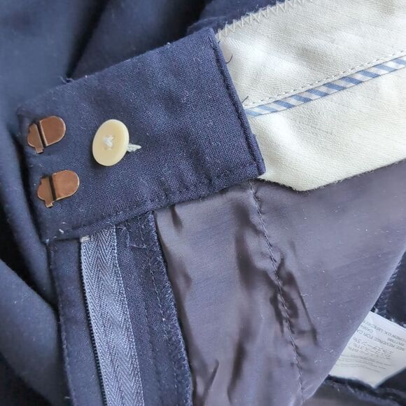 Jcrew 365 navy  full-length trouser in four-season stretch size 10 - Picture 6 of 9